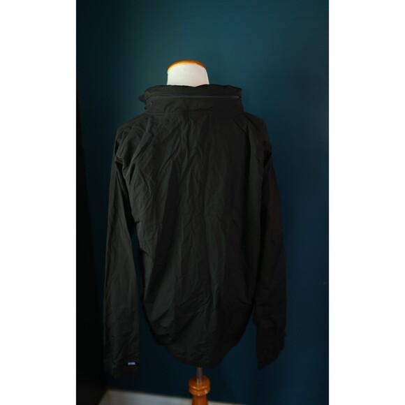 NWT Victoria Secret PINK Mock Neck Anorak Black  Windbreaker Jacket L/XL  Hood - Picture 11 of 11